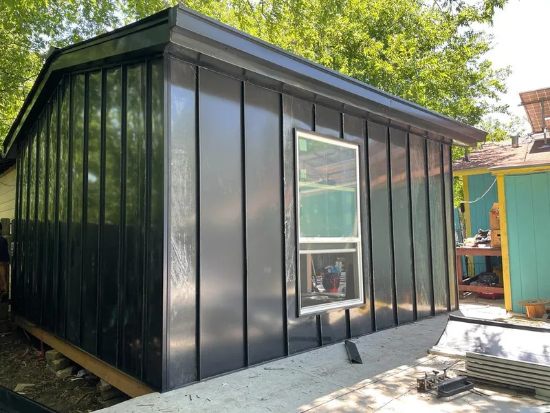 Black standing seam metal wall panels for Metal Roof Installation in Tarpon Springs